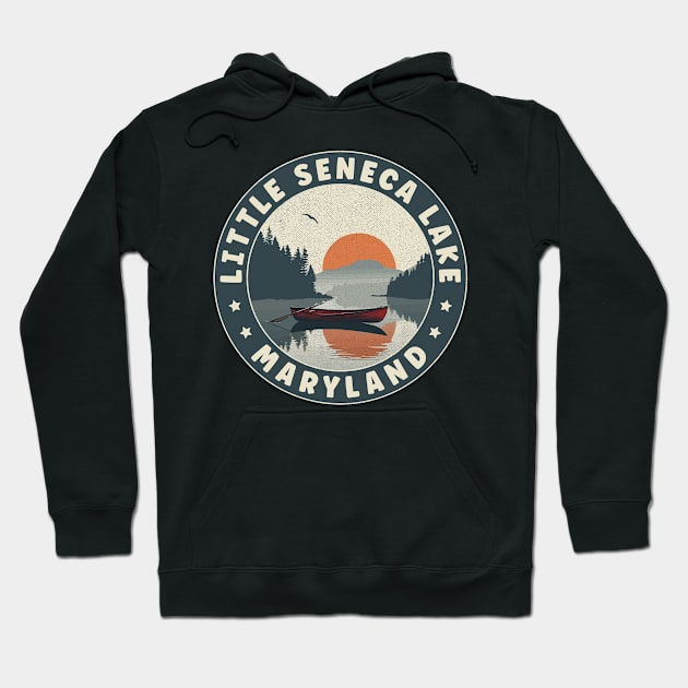 Little Seneca Lake Maryland Sunset Hoodie by turtlestart